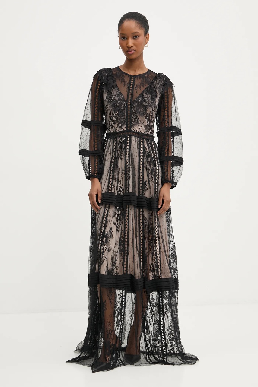 Answear Lab rochie culoarea negru, maxi, evazata