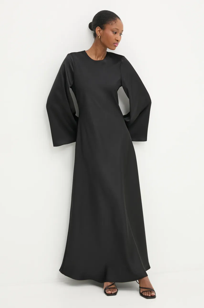 Answear Lab rochie culoarea negru, maxi, evazată