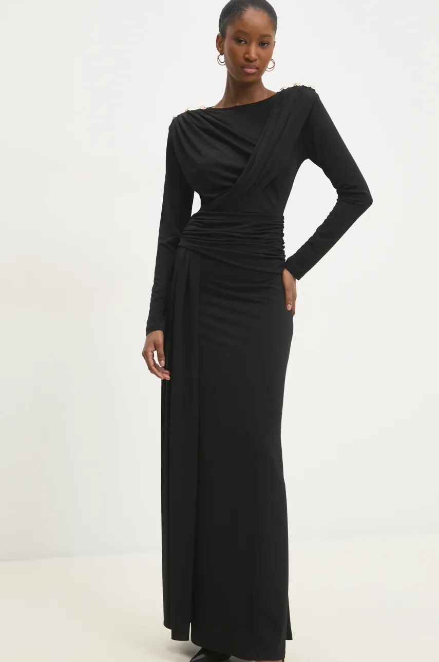 Answear Lab rochie culoarea negru, maxi, mulata