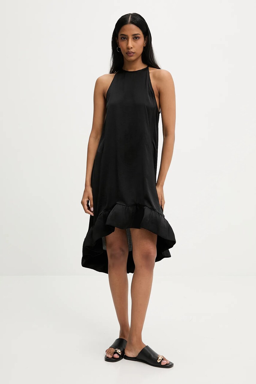 Answear Lab rochie culoarea negru, mini, evazati