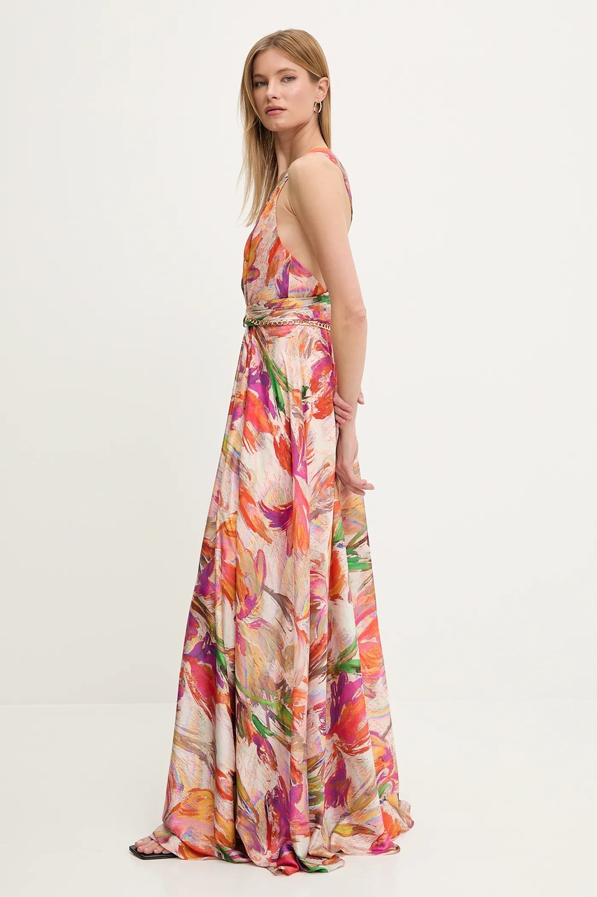 Платье Answear.LAB цвет оранжевый maxi расклешённая