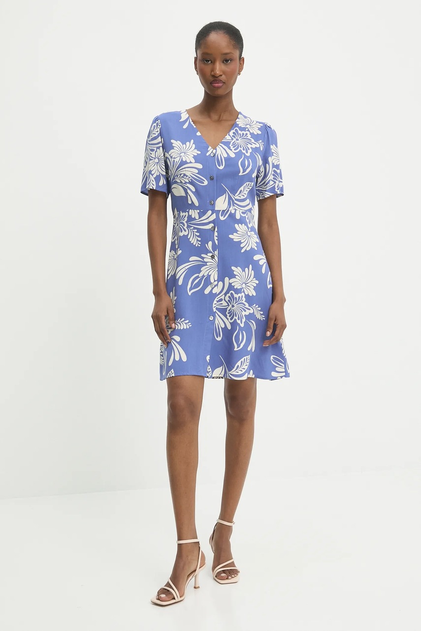 Льняное платье Answear.LAB mini расклешённая