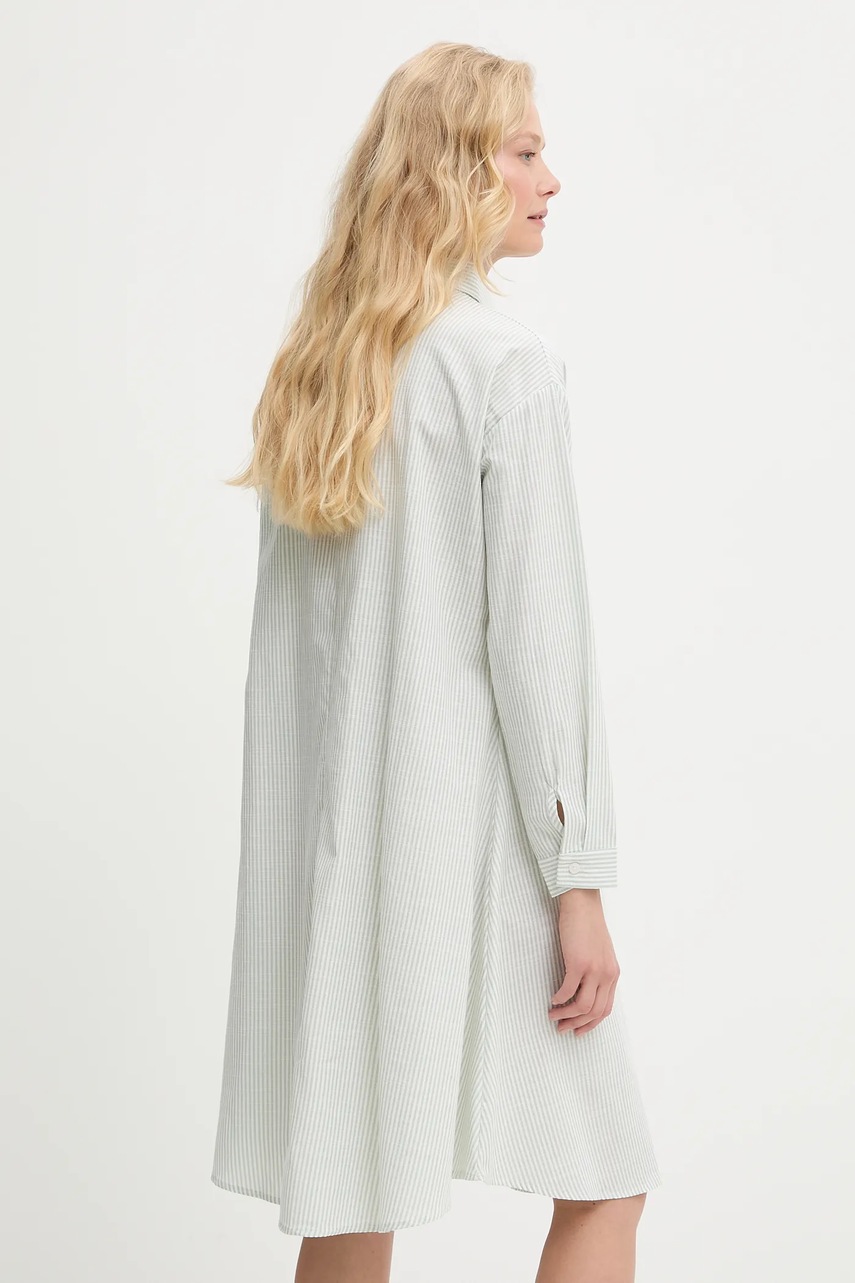 Answear.LAB vászon ruha zöld, mini, oversize termék 2. képe