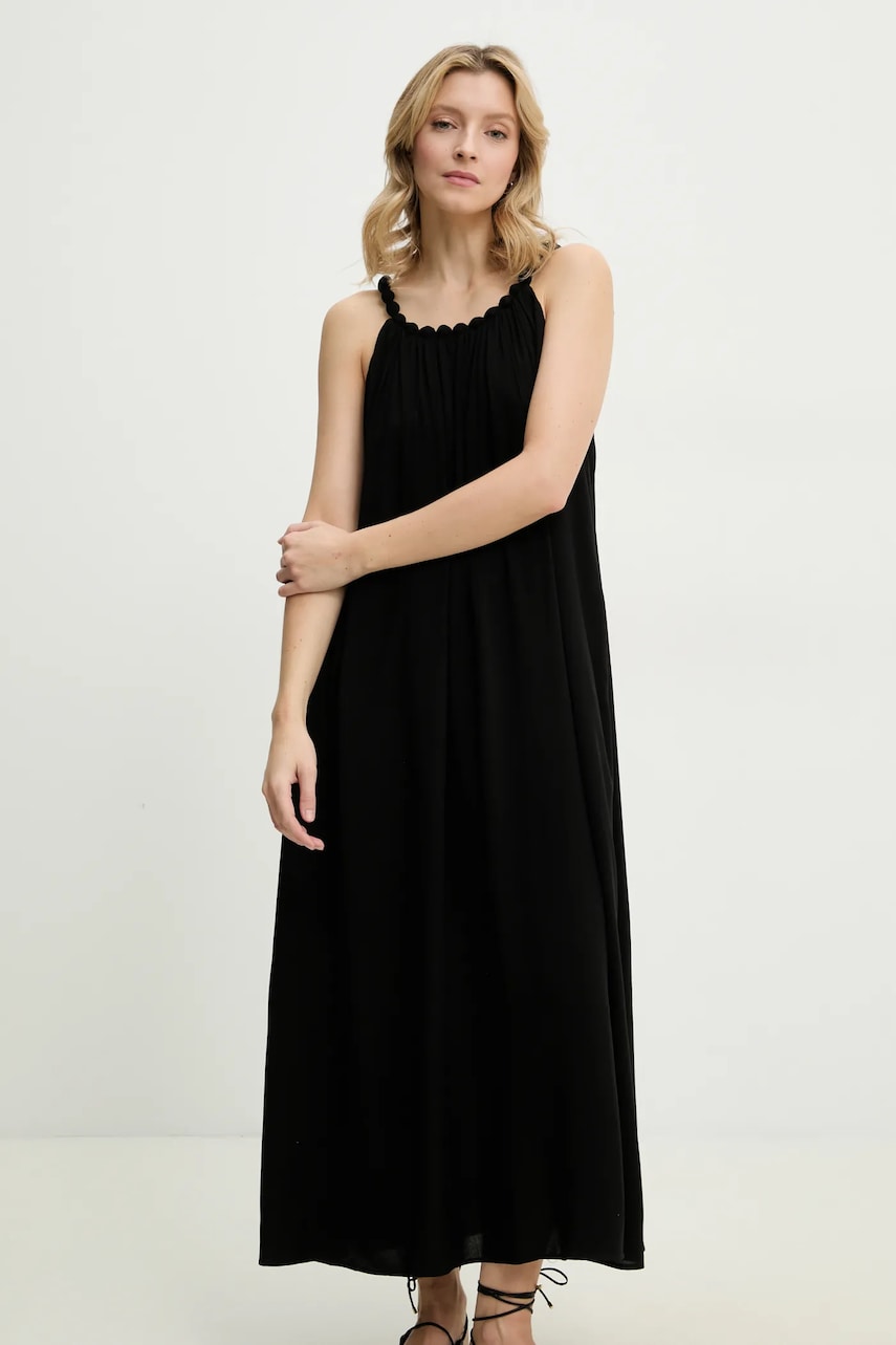 Answear Lab rochie culoarea negru, maxi, drept