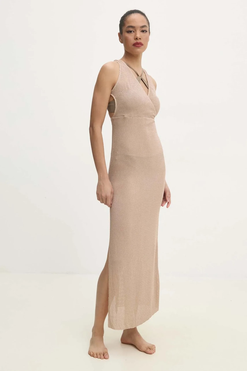 Answear Lab rochie de plaja culoarea bej Answear Lab rochie de plaja culoarea bej