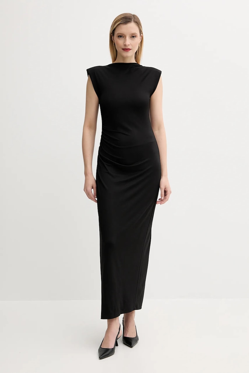 Answear Lab rochie culoarea negru, maxi, mulată