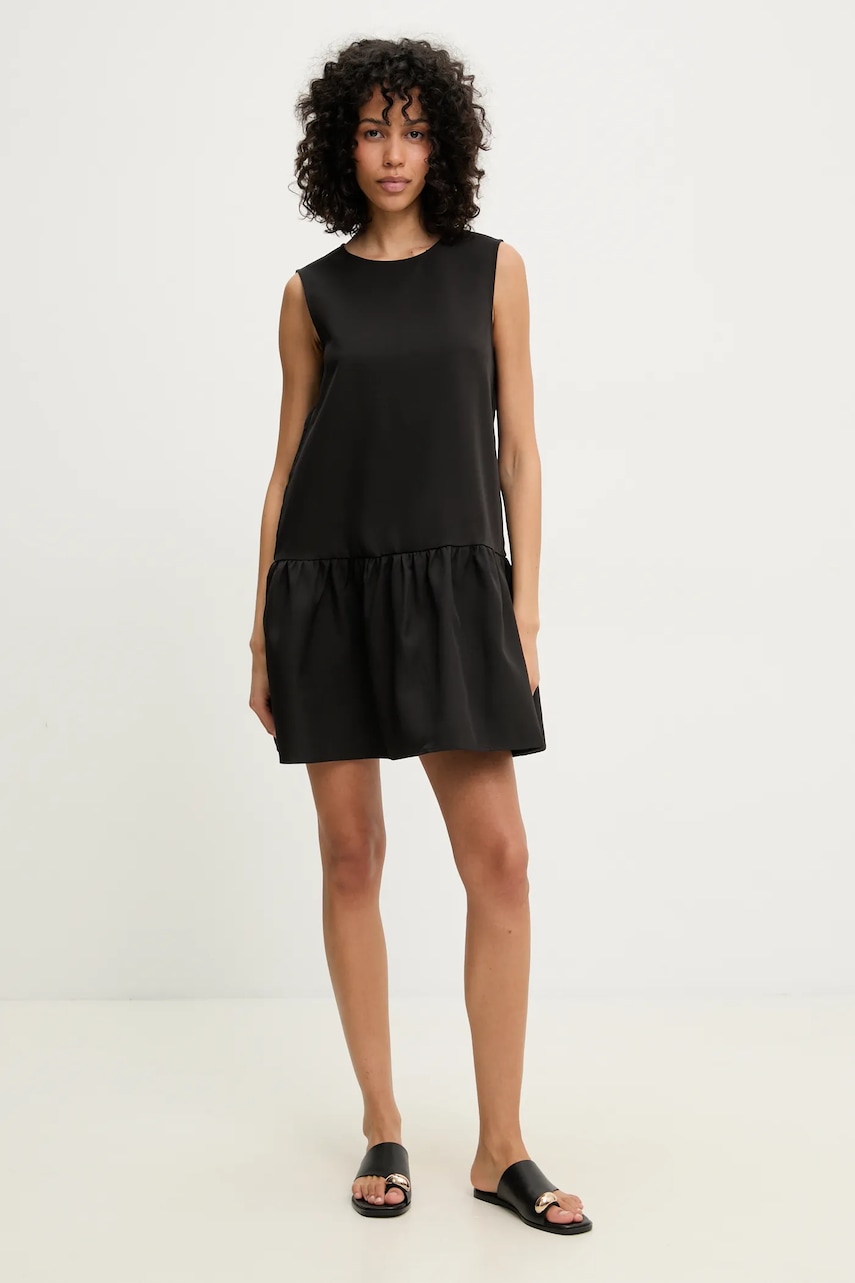 Answear Lab rochie culoarea negru, mini, evazată