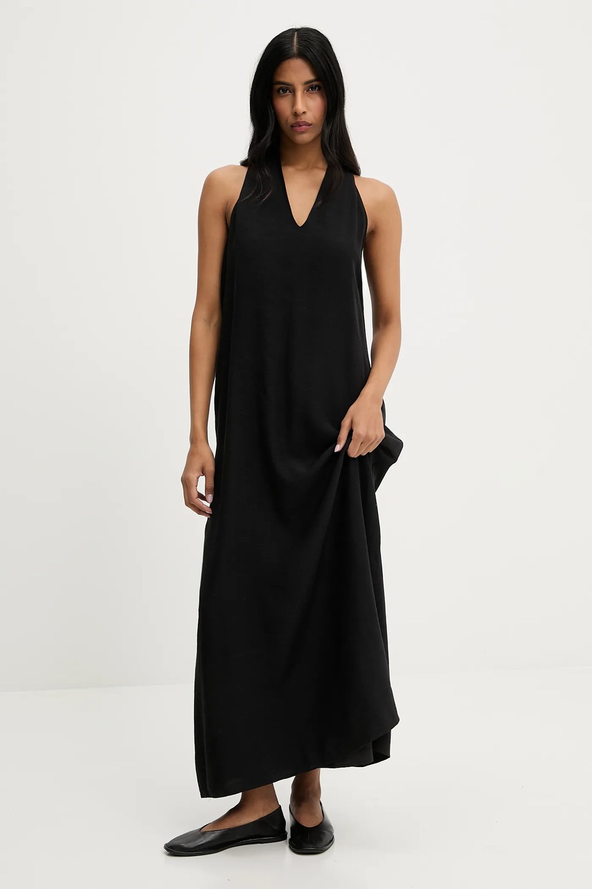 Answear Lab rochie culoarea negru, maxi, drept