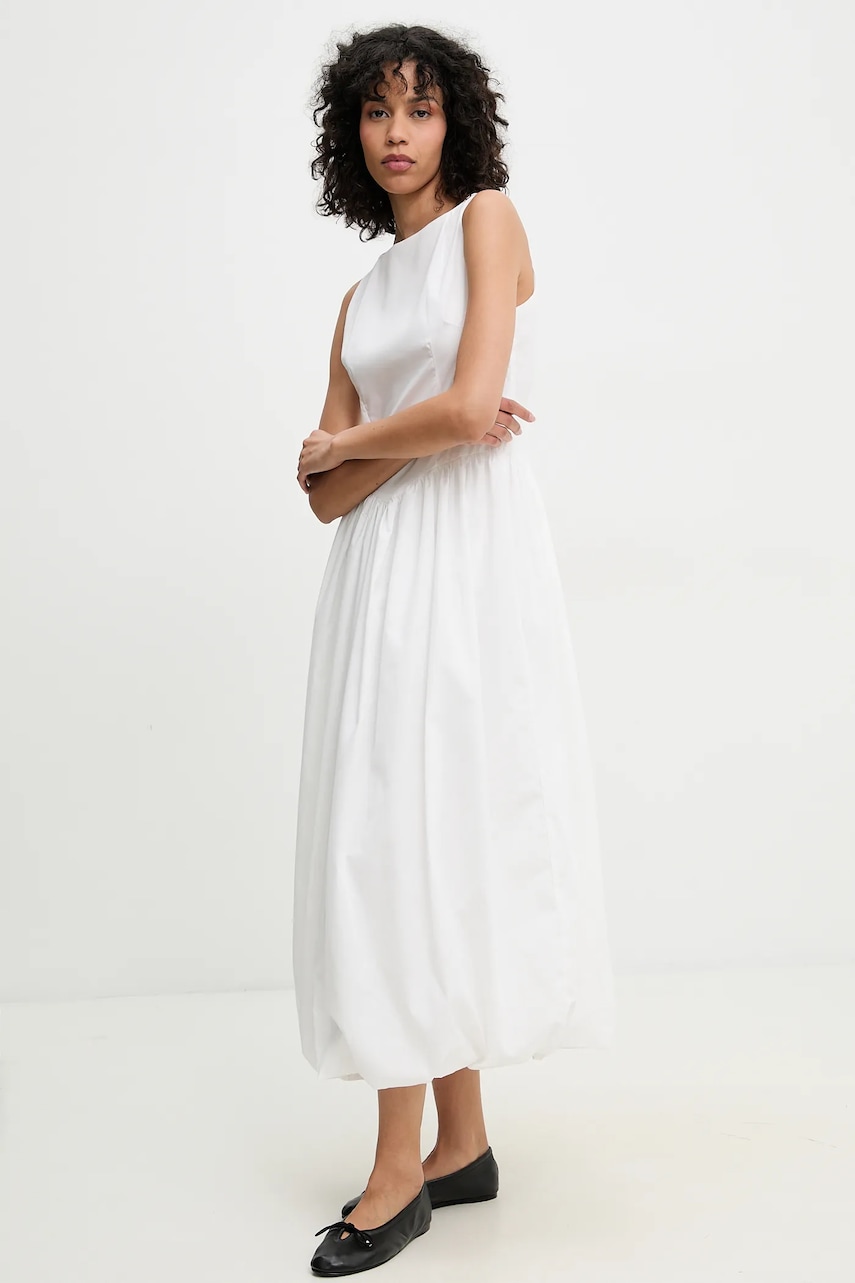 Answear Lab rochie culoarea alb, maxi, evazata