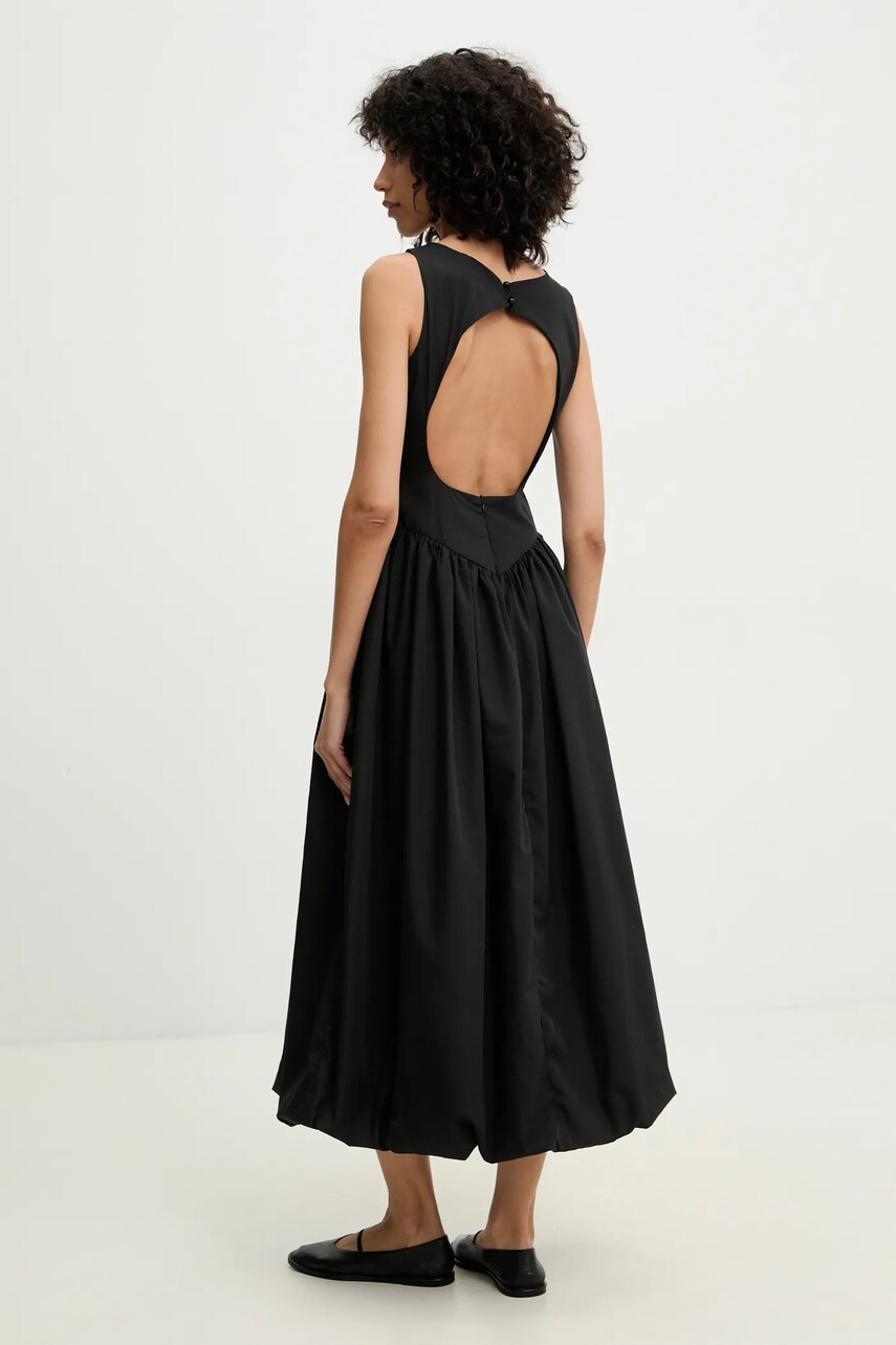 Answear Lab rochie culoarea negru, maxi, evazati