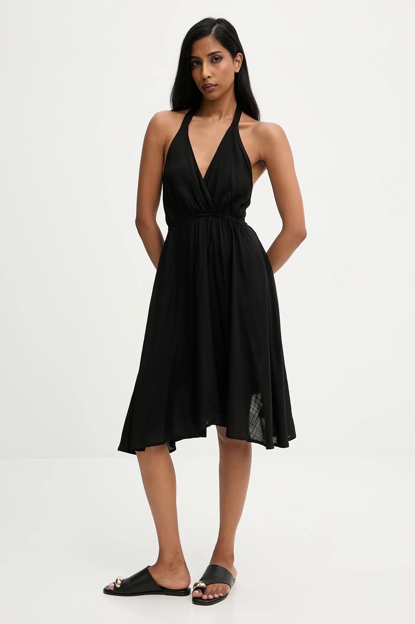 Платье Answear.LAB цвет чёрный mini расклешённая