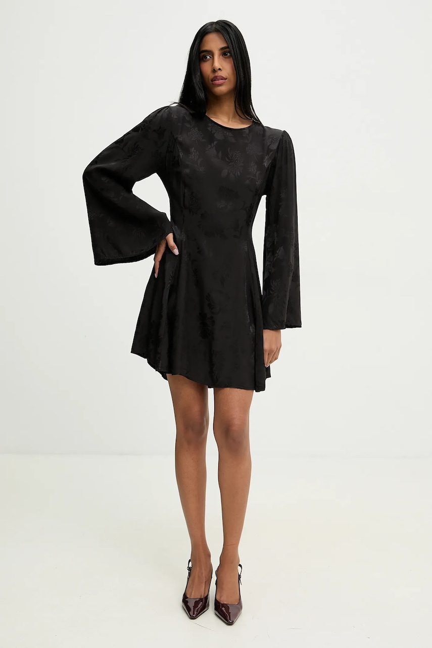 Answear Lab rochie culoarea negru, mini, evazati