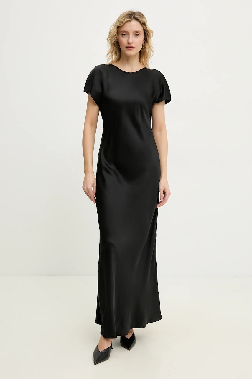 Answear Lab rochie culoarea negru, maxi, dreaptă