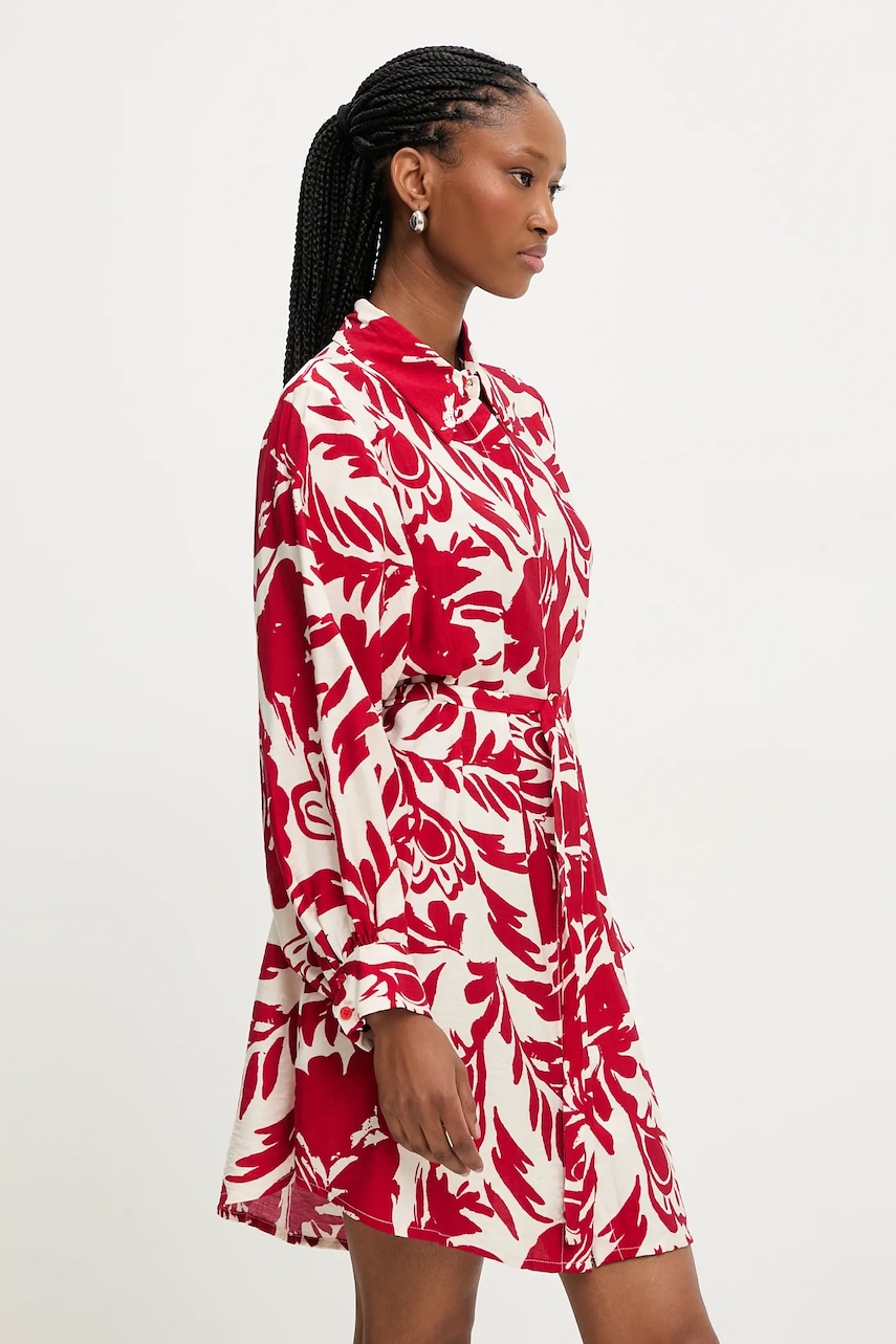 Answear Lab rochie culoarea rosu, mini, evazată Answear Lab rochie culoarea rosu, mini, evazată