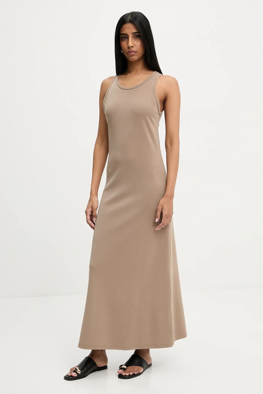Answear Lab rochie culoarea bej, maxi, drept