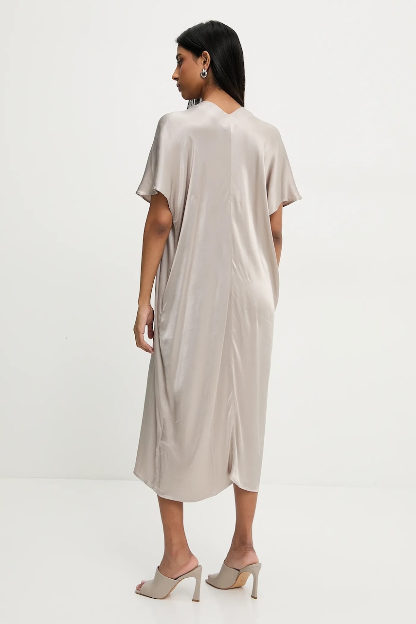 Сукня Answear Lab колір срібний midi oversize