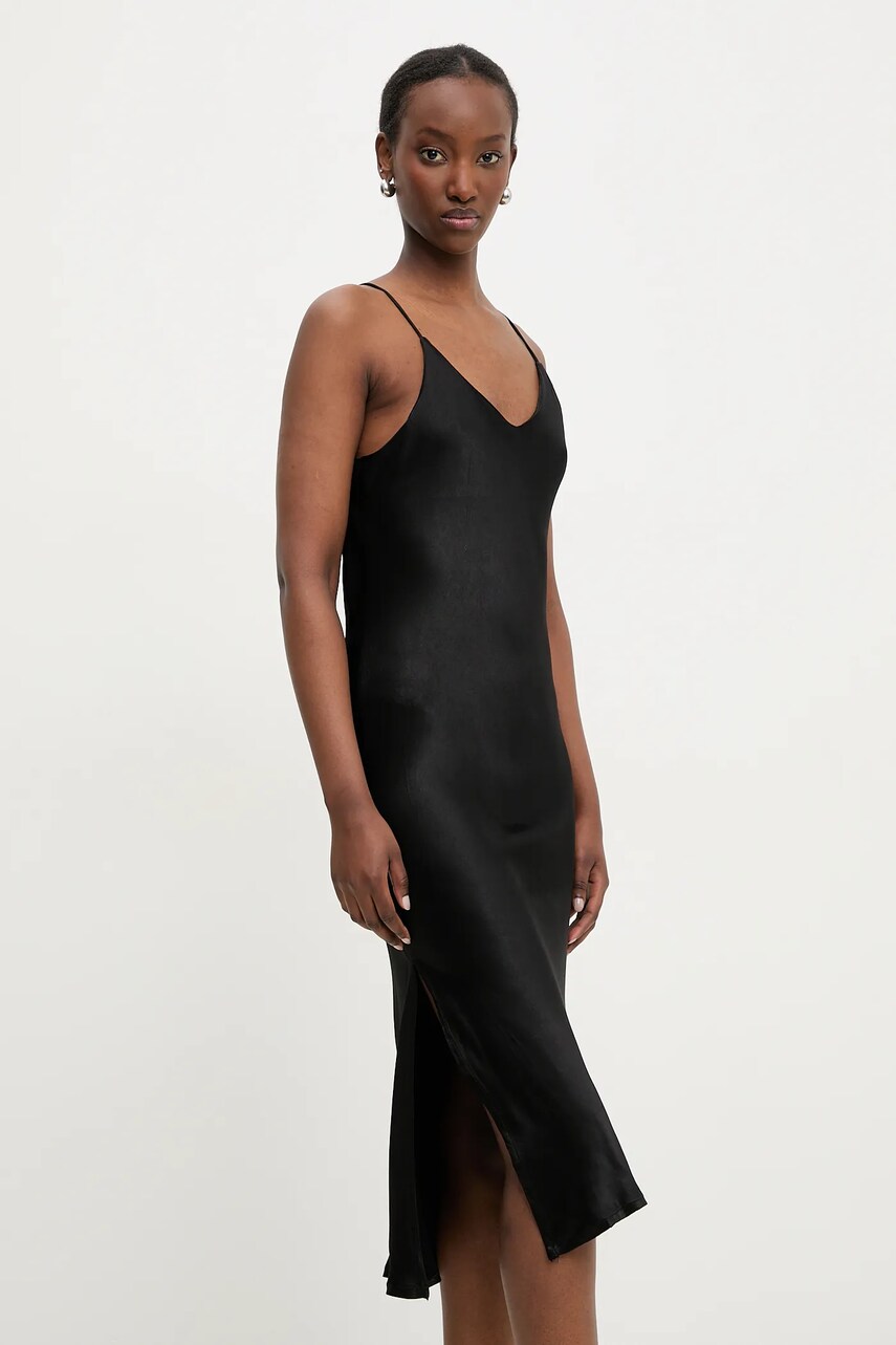 Answear Lab rochie culoarea negru, maxi, mulată