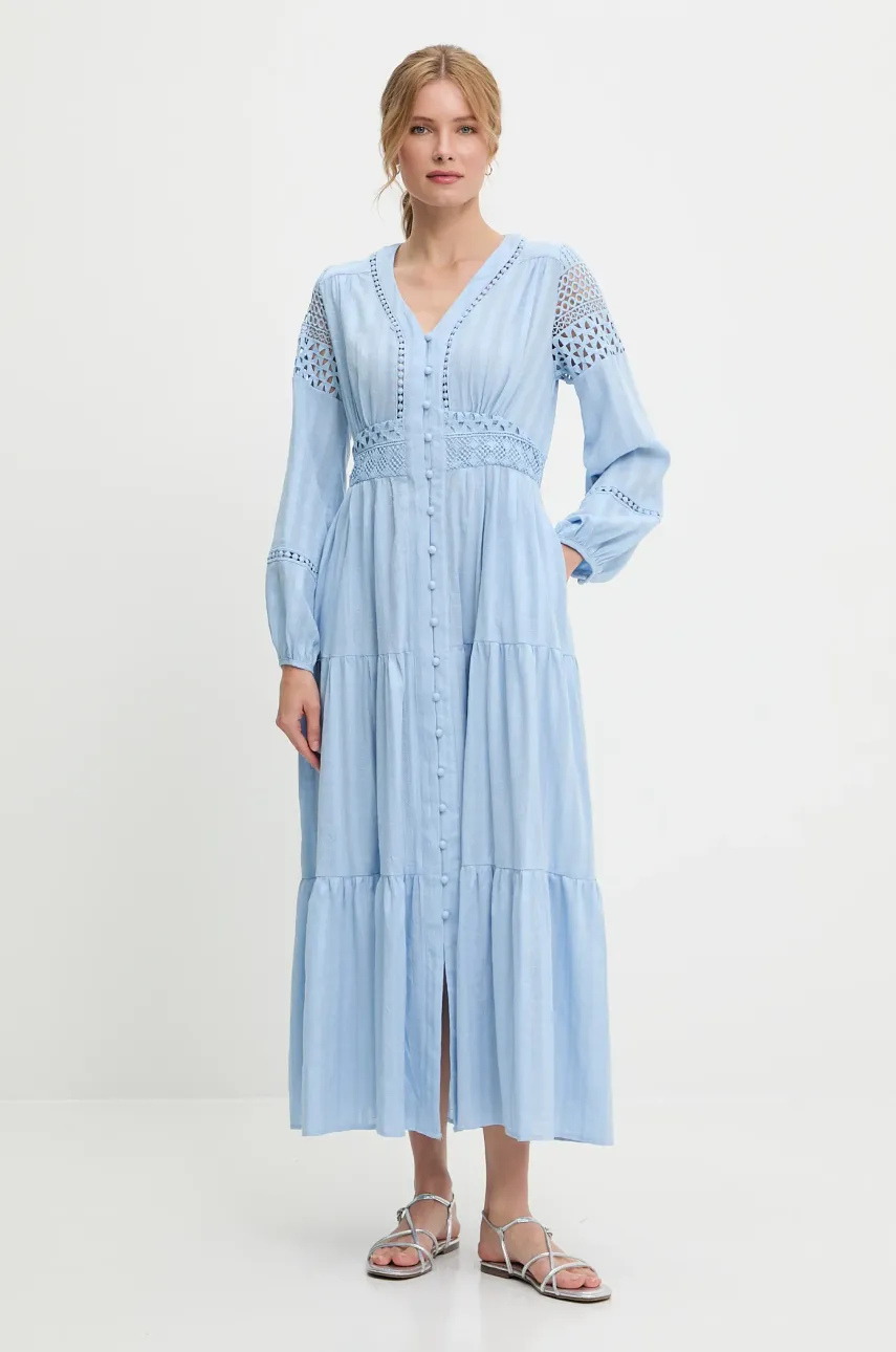 Answear Lab rochie din bumbac maxi, evazată