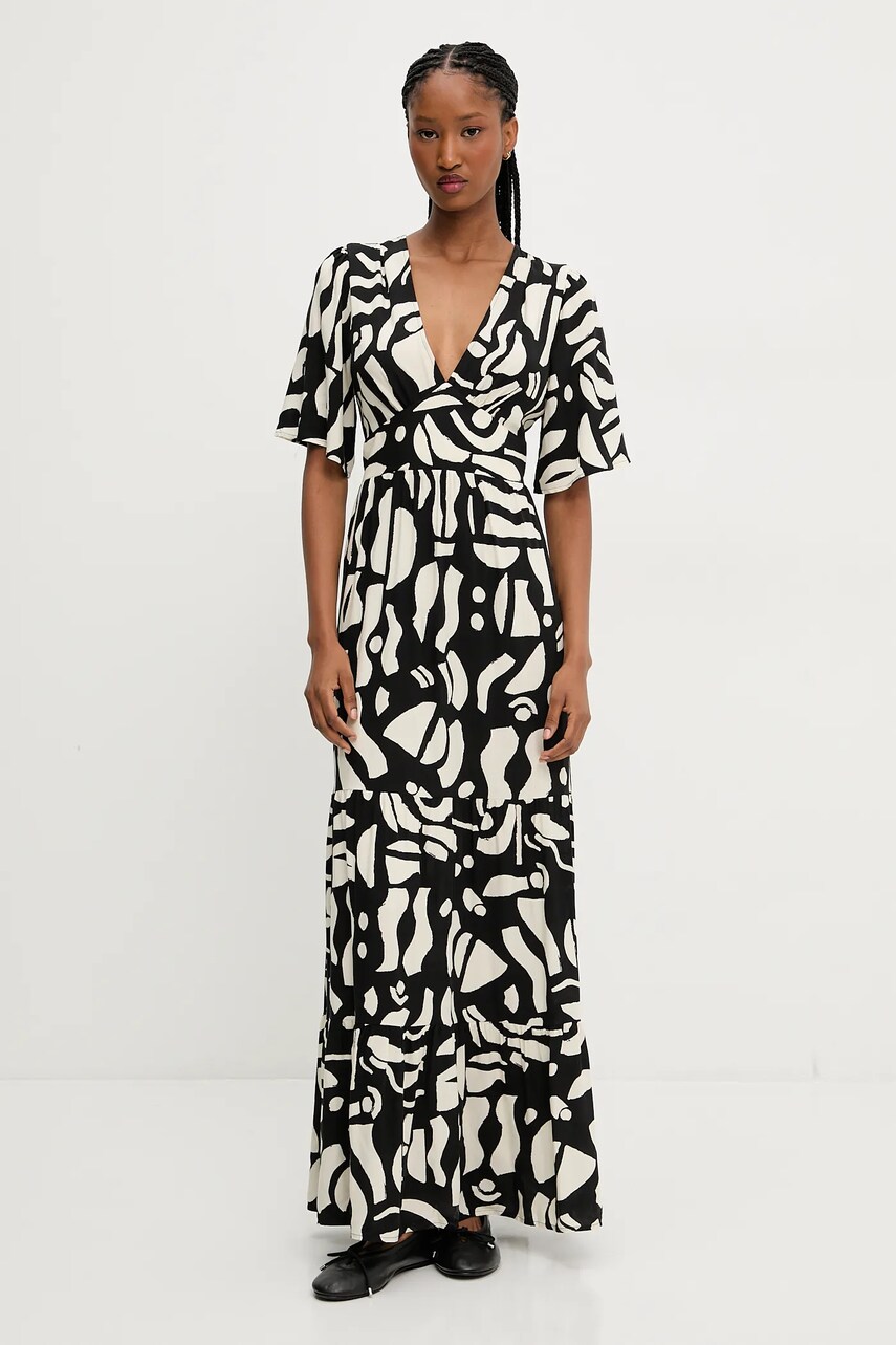 Answear Lab rochie culoarea negru, maxi, evazati