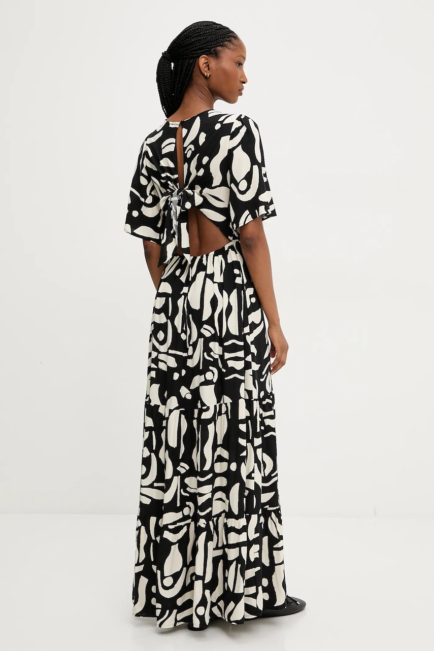 Answear Lab rochie culoarea negru, maxi, evazată