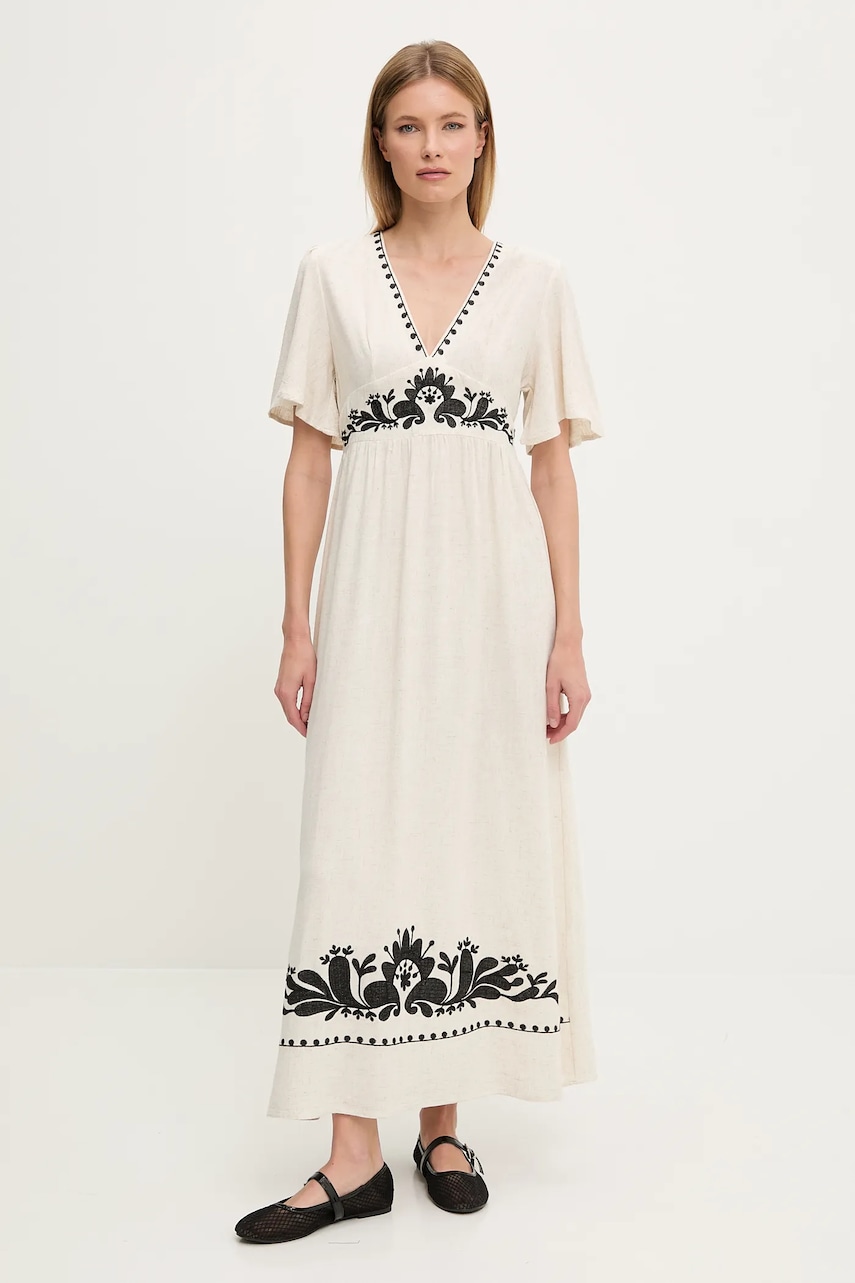 Answear Lab rochie culoarea negru, maxi, dreaptă