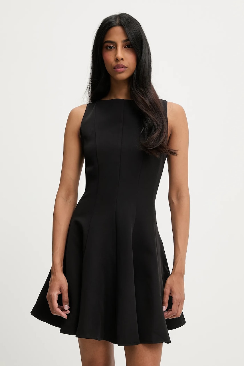 Answear Lab rochie culoarea negru, mini, evazati