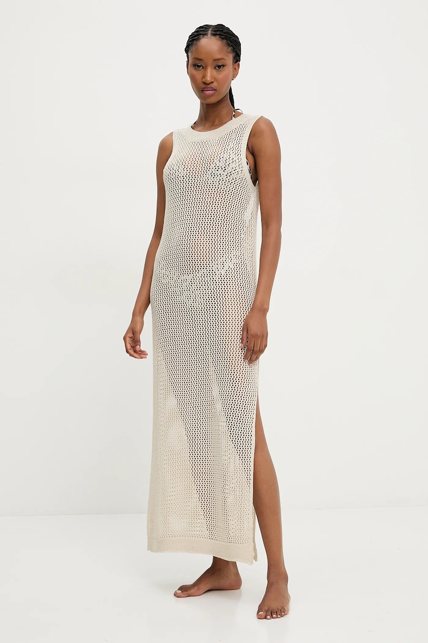 Answear Lab rochie de plaja culoarea bej Answear Lab rochie de plaja culoarea bej