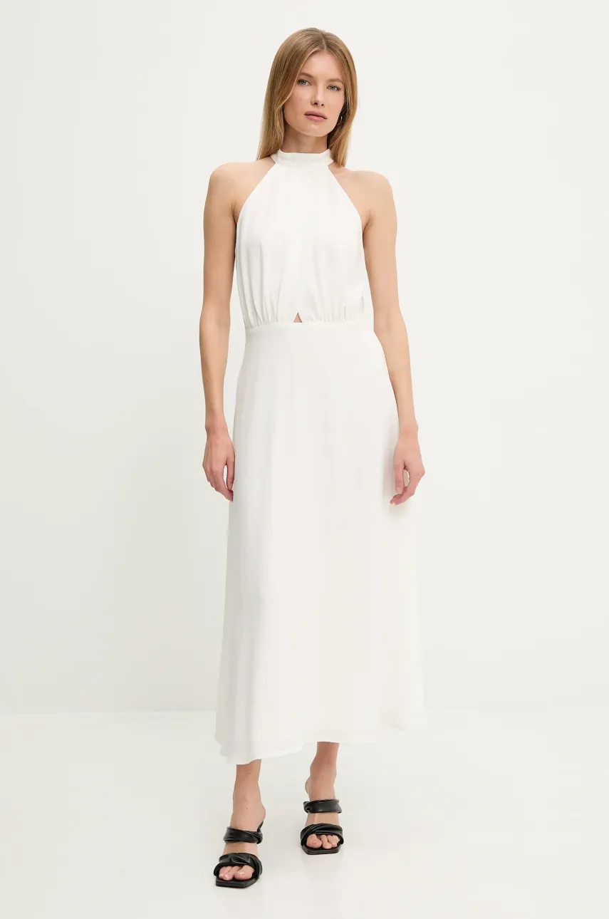 Answear Lab rochie culoarea alb, maxi, evazată