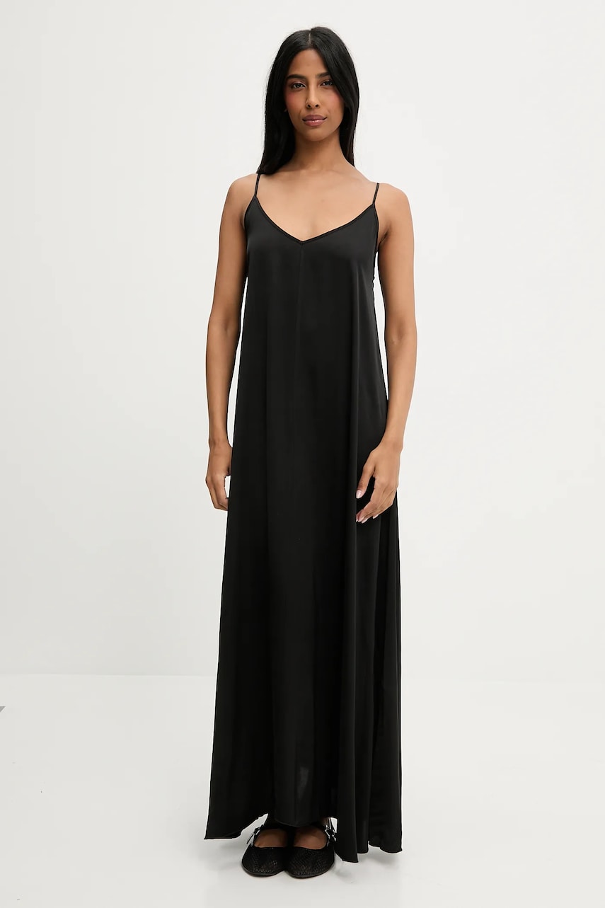 Answear Lab rochie culoarea negru, maxi, drept