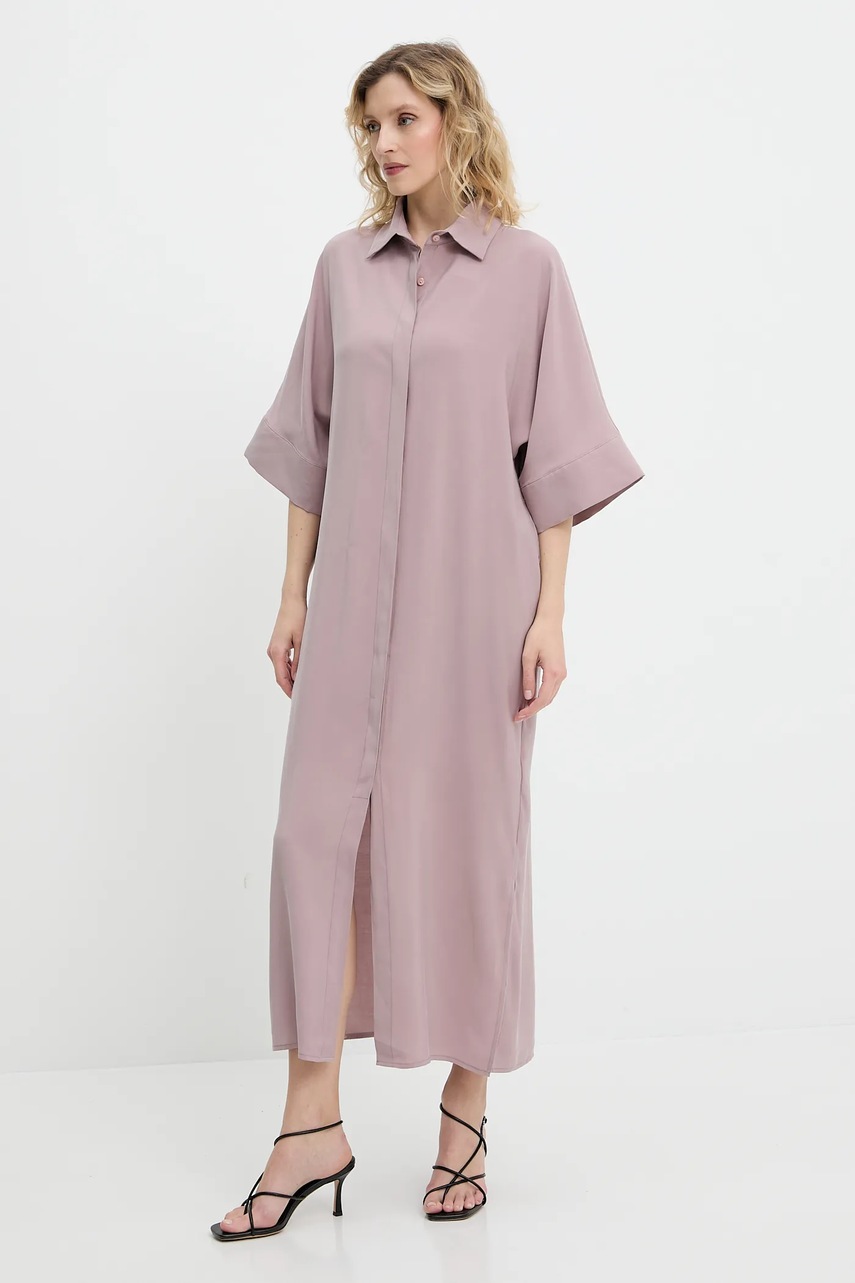 Платье Answear.LAB цвет розовый midi oversize