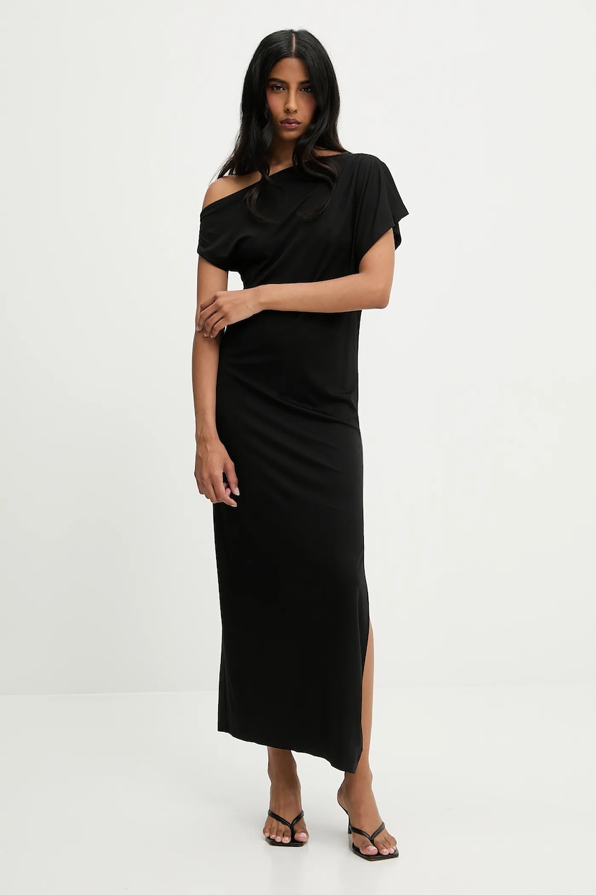 Answear Lab rochie culoarea negru, maxi, drept