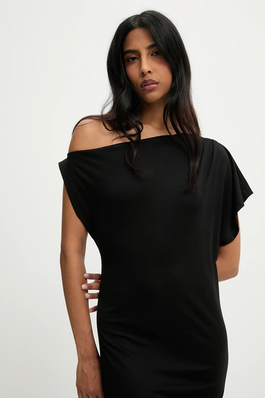 Платье Answear.LAB цвет чёрный maxi прямая