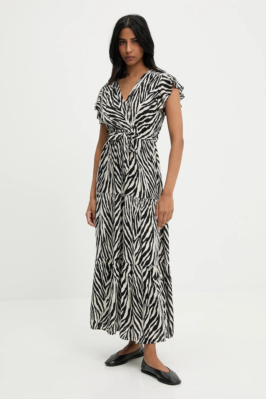 Answear Lab rochie culoarea negru, maxi, evazată