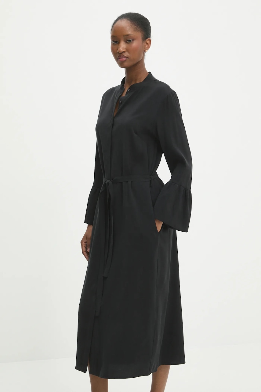Answear Lab rochie culoarea negru, maxi, dreaptă