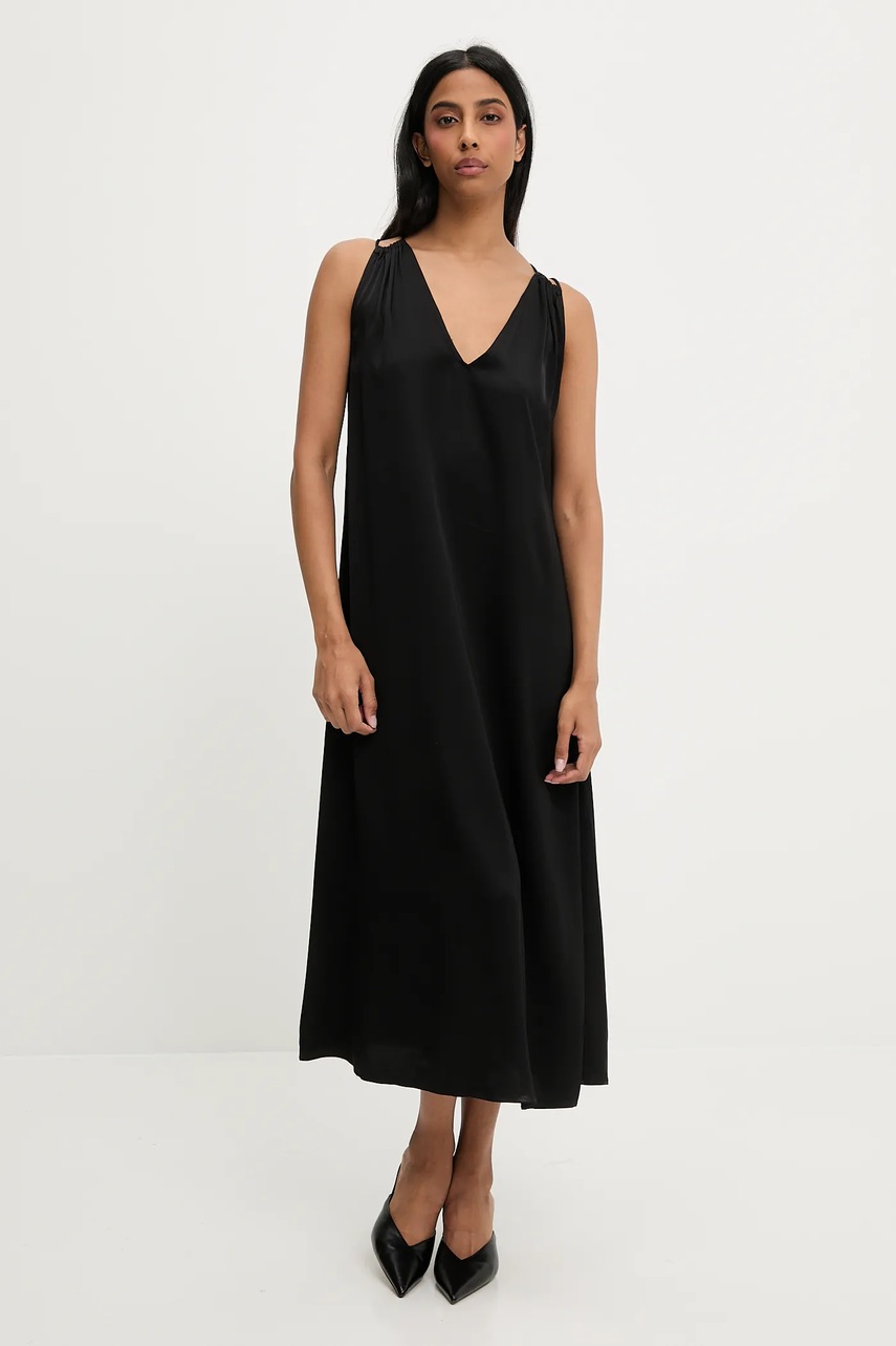 Платье Answear.LAB цвет чёрный midi прямая