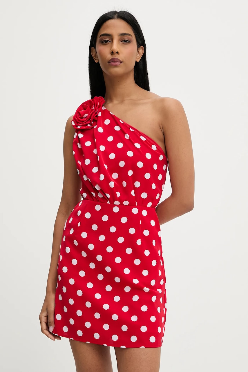 Answear Lab rochie culoarea rosu, mini, evazată