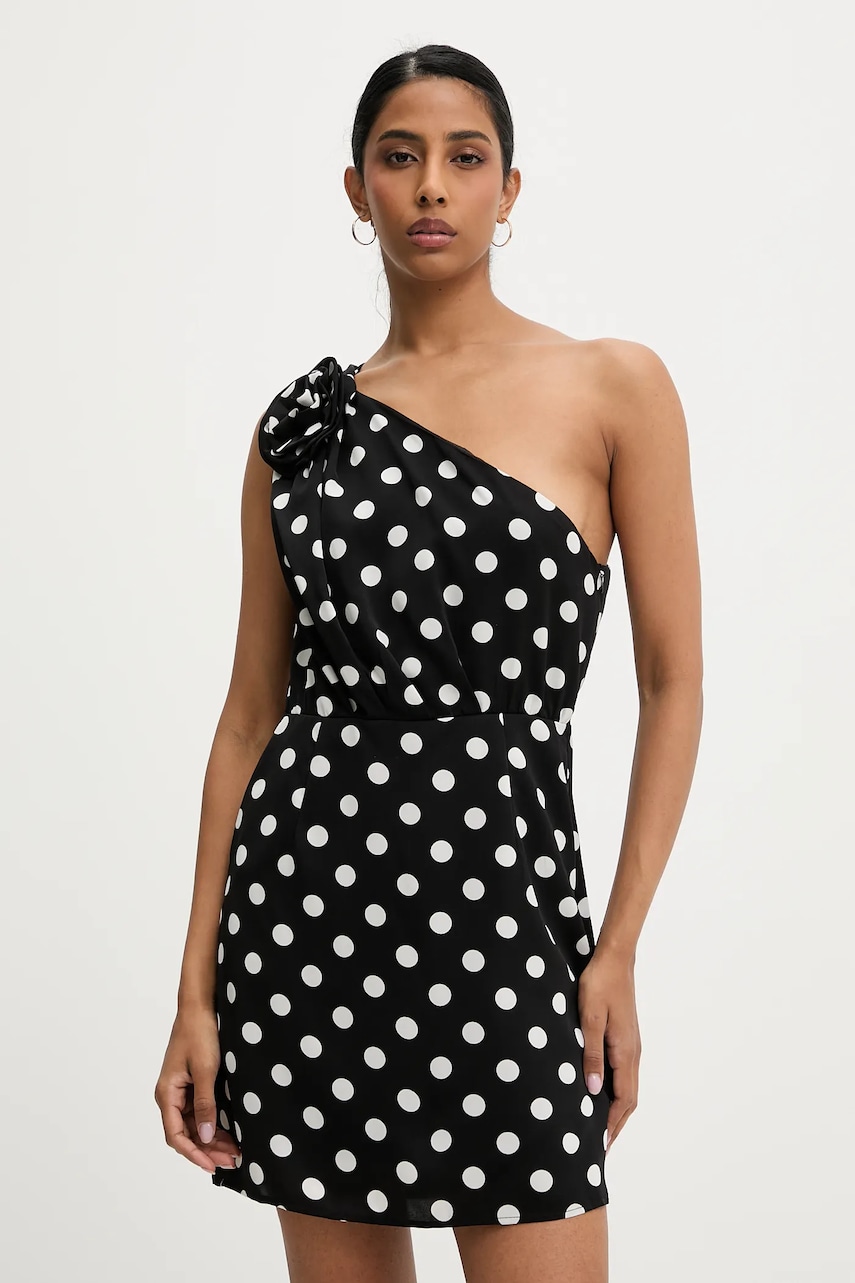 Answear Lab rochie culoarea negru, mini, evazată