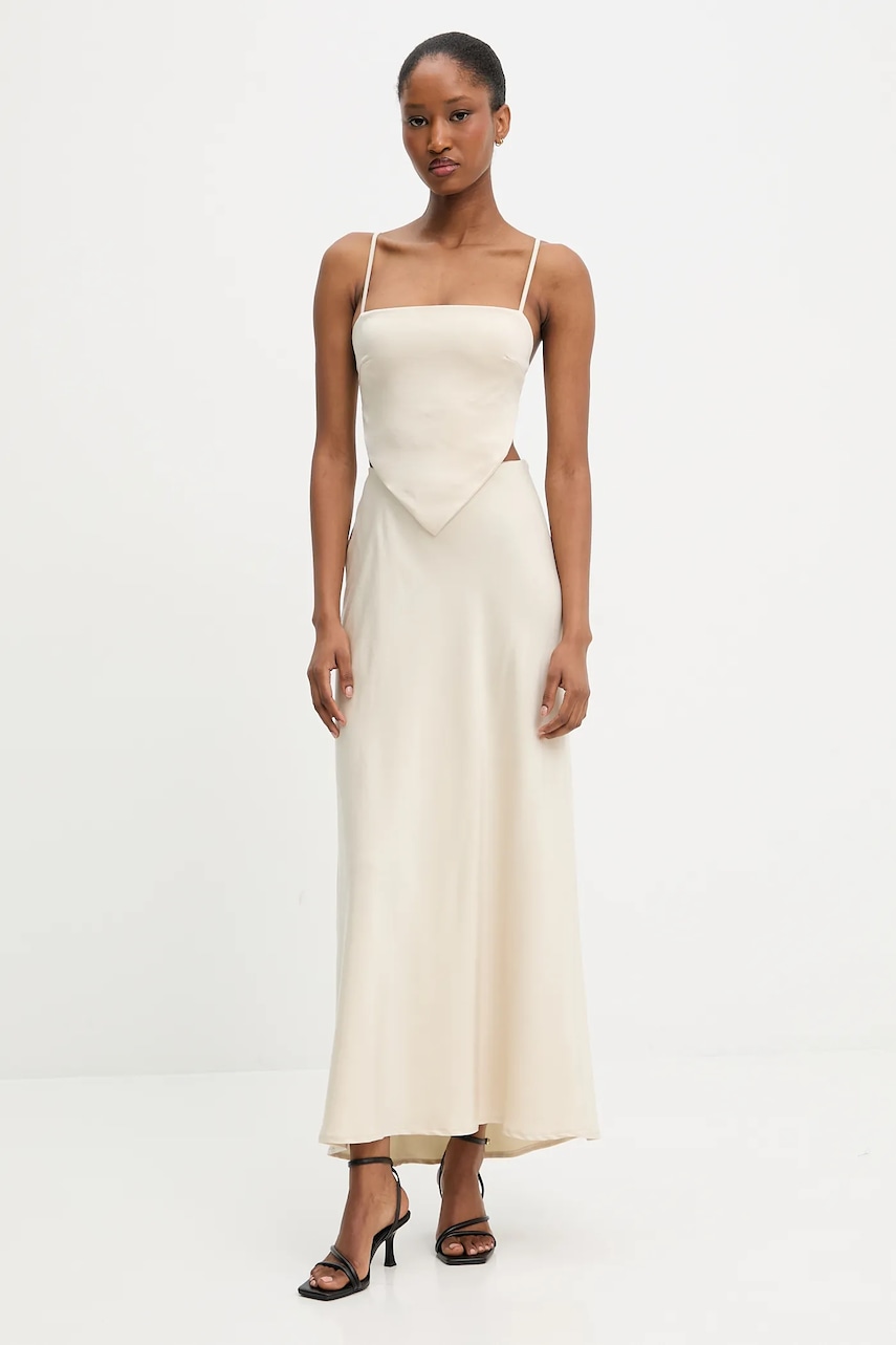 Answear Lab rochie culoarea bej, maxi, evazati