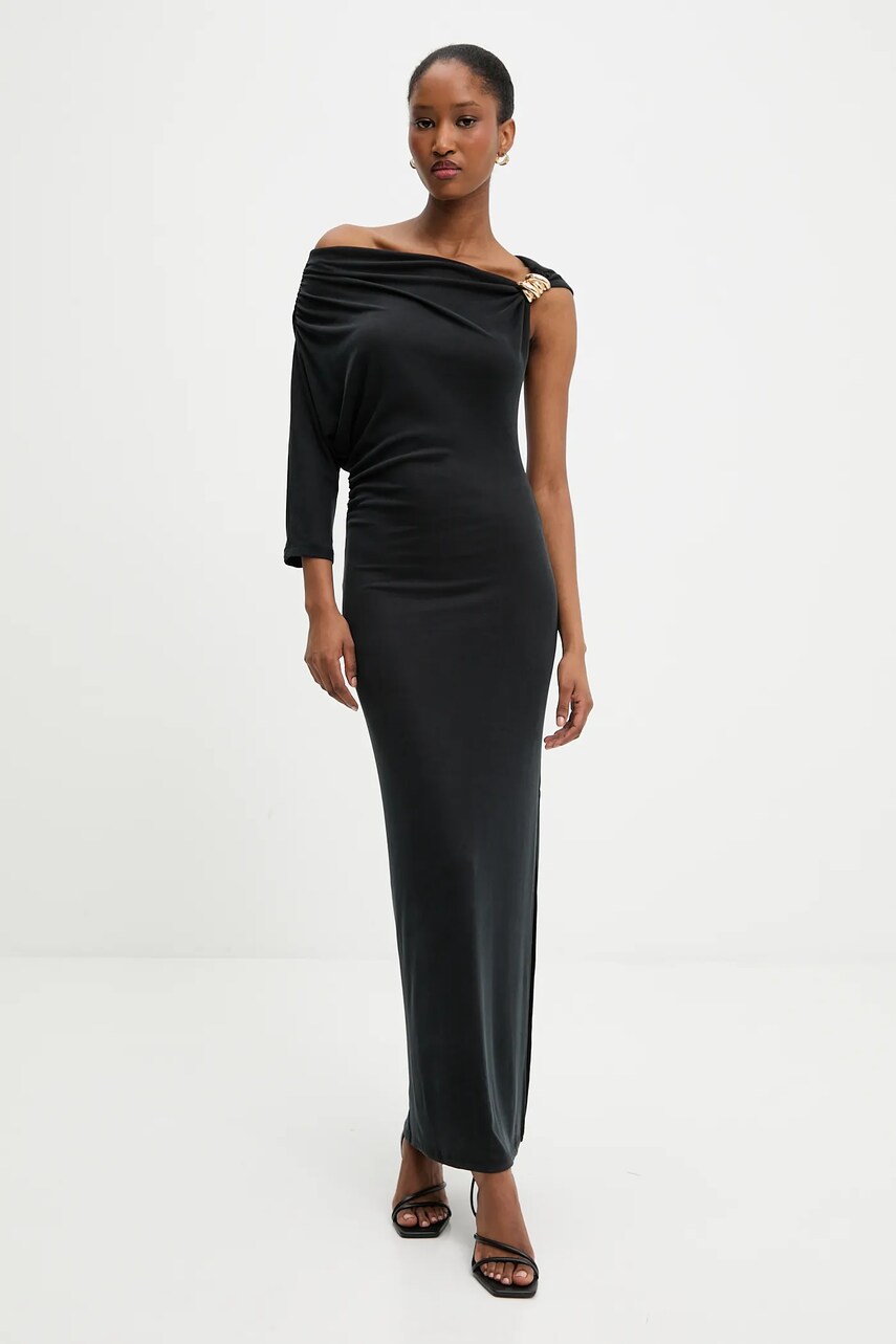 Answear Lab rochie culoarea negru, maxi, mulata