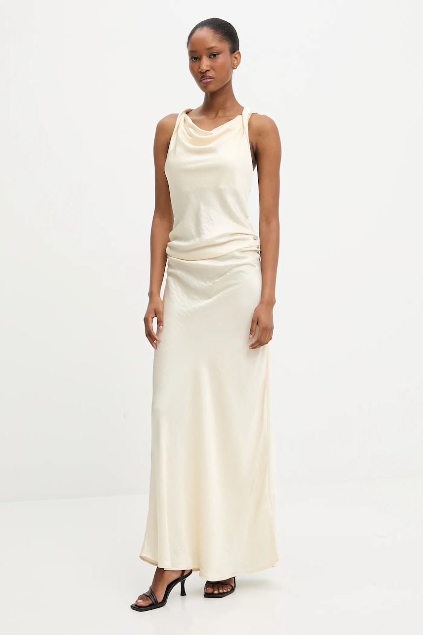 Answear Lab rochie culoarea galben, maxi, evazati