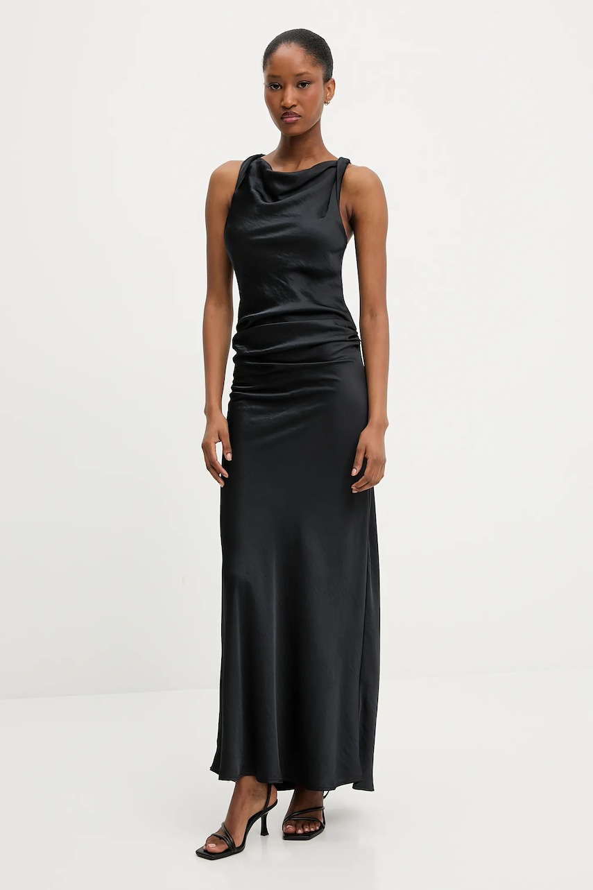 Answear Lab rochie culoarea negru, maxi, evazati Answear Lab rochie culoarea negru, maxi, evazati