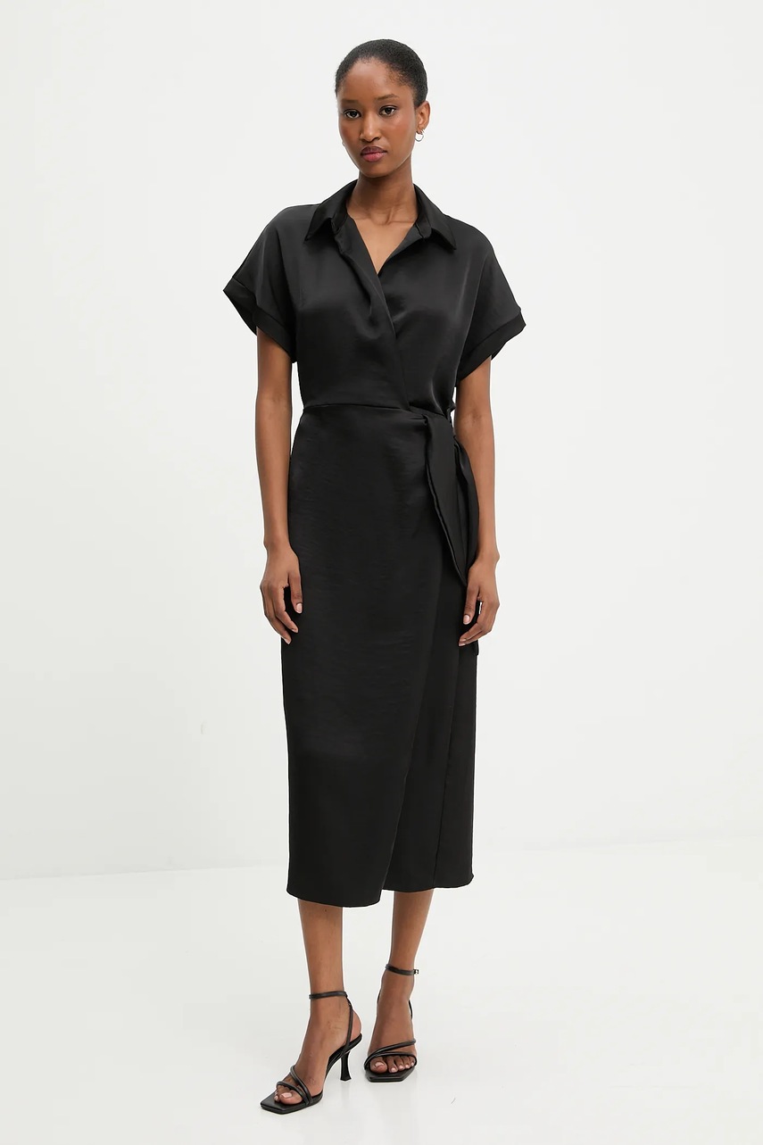 Платье Answear.LAB цвет чёрный midi прямая