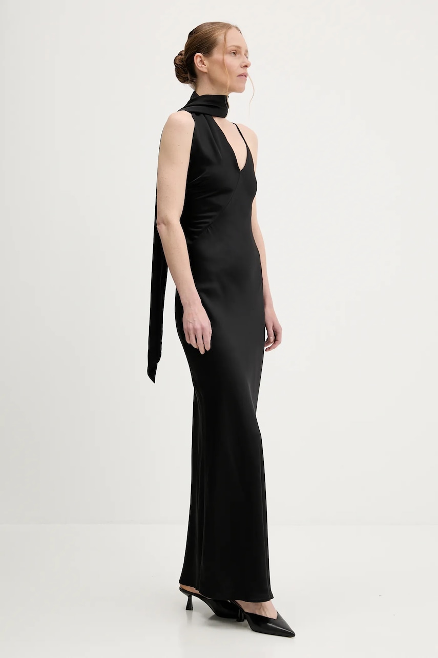 Answear Lab rochie culoarea negru, maxi, drept