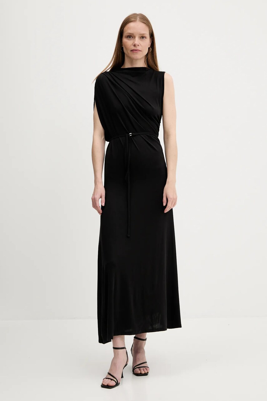 Answear Lab rochie culoarea negru, maxi, drept