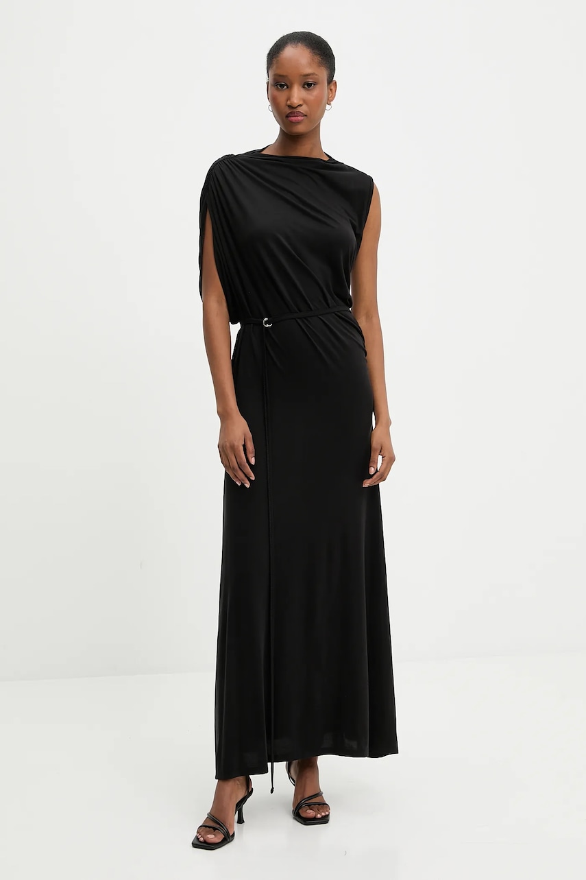 Answear Lab rochie culoarea negru, maxi, drept