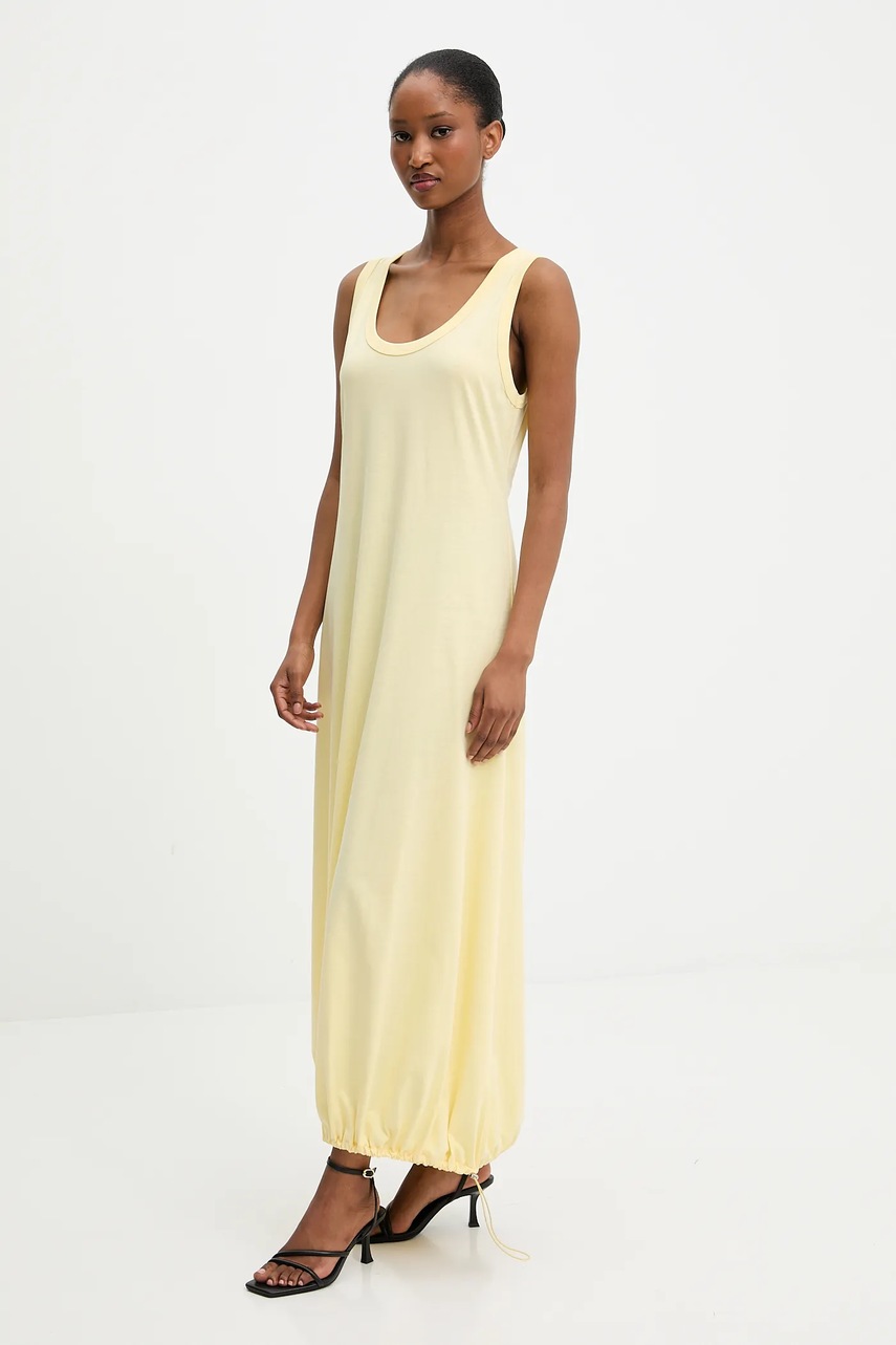 Платье Answear.LAB цвет жёлтый midi прямая
