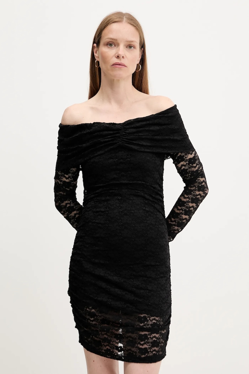 Answear Lab rochie culoarea negru, mini, mulata