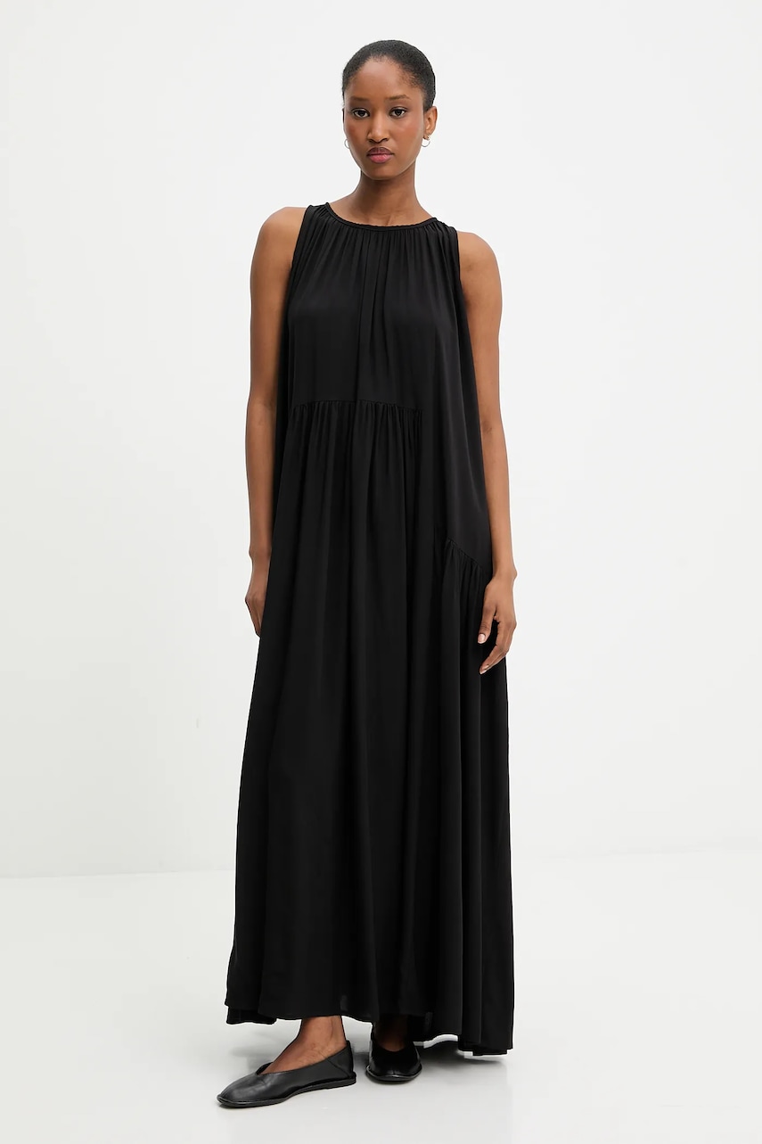 Answear Lab rochie culoarea negru, maxi, evazati Answear Lab rochie culoarea negru, maxi, evazati