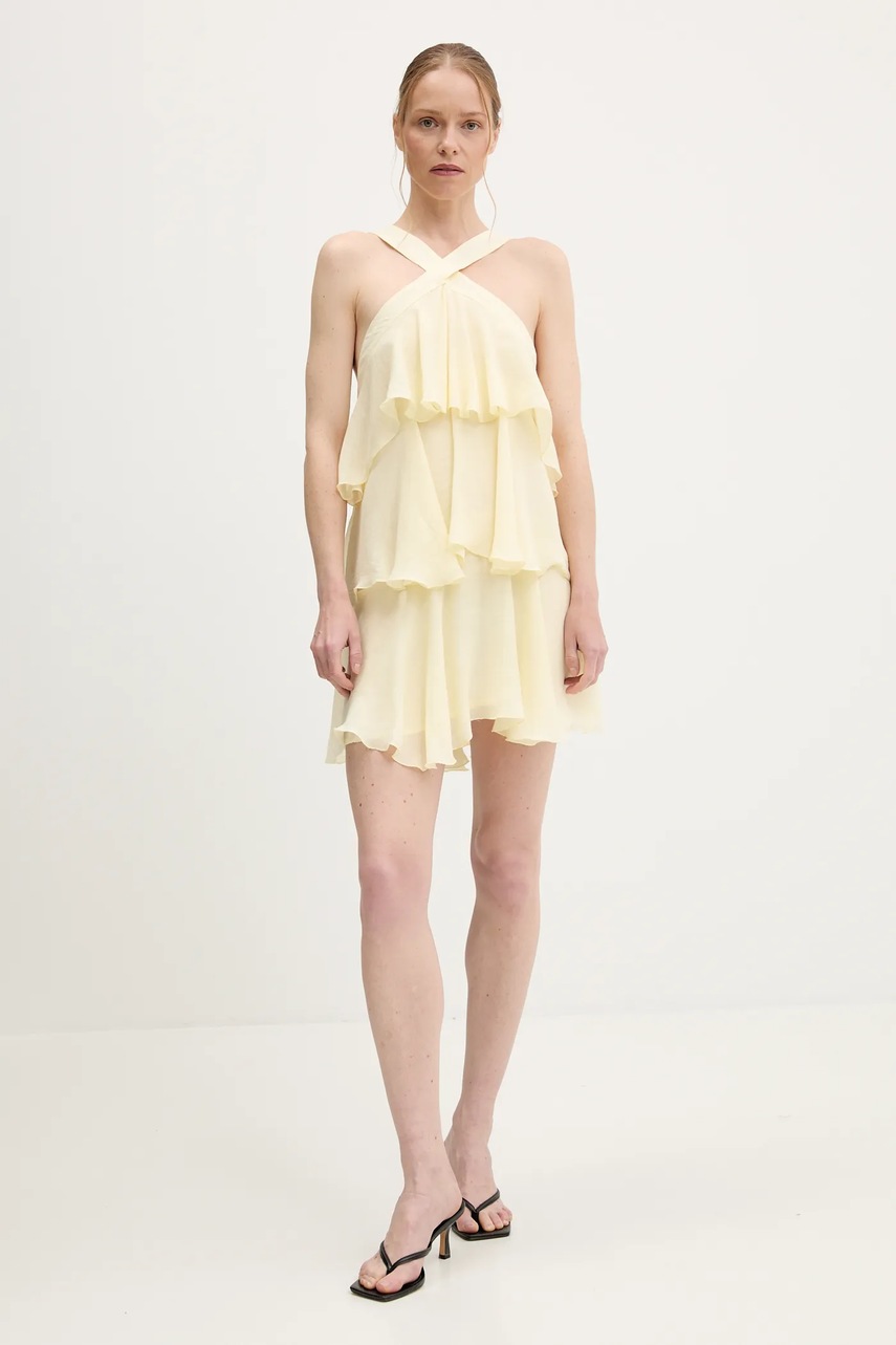 Платье Answear.LAB цвет жёлтый mini прямая