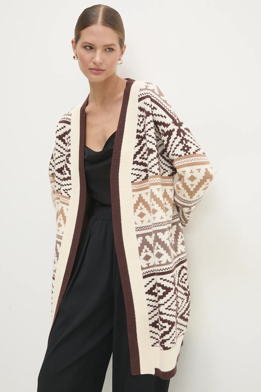 Answear Lab cardigan femei, culoarea maro Answear Lab cardigan femei, culoarea maro